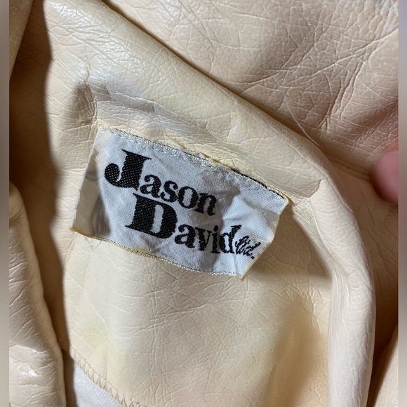 Vintage Jason David embroidered faux leather Trench Coat Size S - Picture 3 of 15